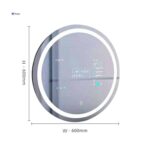 Round Android Smart LED TV Mirror with Touch & Remote Control
