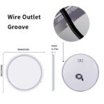 Frameless LED Bathroom Mirror with Dual Lighting, Anti-Fog, and Touch Controls – Modern Round Design