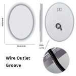 Luxe Dual-Glow LED Bathroom Mirror – Anti-Fog, Dimmable, Double Circle Design