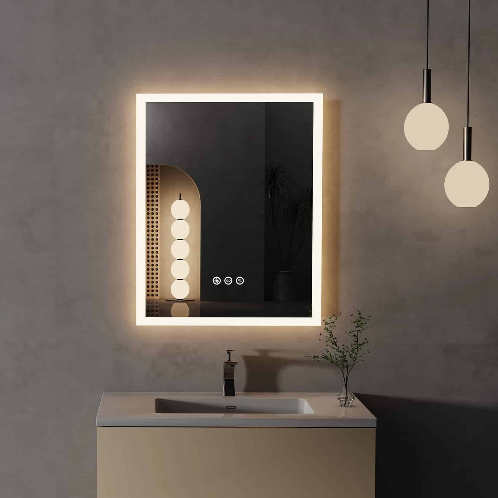 LED Mirror vs. Regular Mirror LED Mirror vs. Regular Mirror