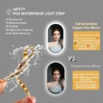 Arched Illumina LED Bathroom Mirror – Oval Design, Anti-Fog, and Adjustable Lighting