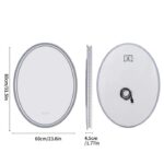 LuxeView LED Oval Bathroom Mirror – Dual Illumination, Anti-Fog, and Dimmable Lighting