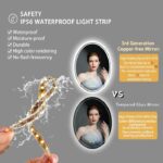 LuxeView LED Oval Bathroom Mirror – Dual Illumination, Anti-Fog, and Dimmable Lighting