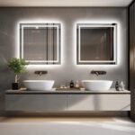 Frameless LED Lighted Bathroom Mirror – Dual Lighting, Anti-Fog, and Touch Controls