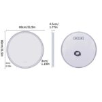 LuminaSphere LED Circle Bathroom Mirror – Anti-Fog, Dimmable, and Touch Controls