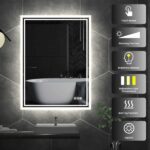 Super Bright LED Bathroom Backlit Mirror – Anti-Fog, Dimmable, and Touch Controls