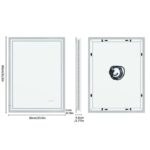 Super Bright LED Bathroom Backlit Mirror – Anti-Fog, Dimmable, and Touch Controls
