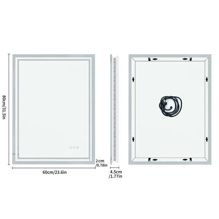 Super Bright LED Bathroom Backlit Mirror – Anti-Fog, Dimmable, and Touch Controls - Uncategorized | LightMirror.in Super Bright LED Bathroom Backlit Mirror – Anti-Fog, Dimmable, and Touch Controls - Uncategorized | LightMirror.in
