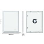Super Bright LED Bathroom Backlit Mirror – Anti-Fog, Dimmable, and Touch Controls