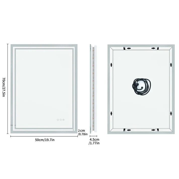 Super Bright LED Bathroom Backlit Mirror – Anti-Fog, Dimmable, and Touch Controls - Uncategorized | LightMirror.in Super Bright LED Bathroom Backlit Mirror – Anti-Fog, Dimmable, and Touch Controls - Uncategorized | LightMirror.in