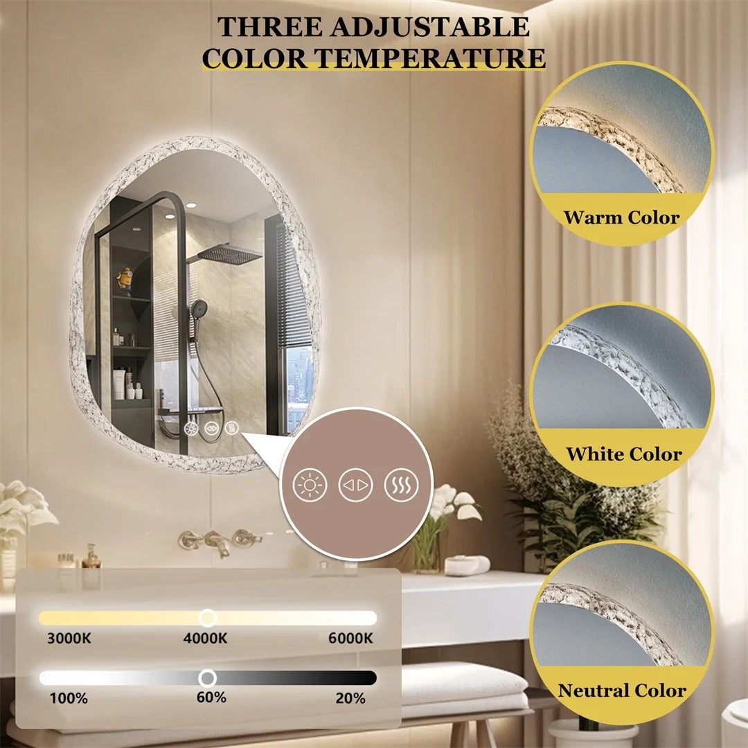 outer frosted design led mirror outer frosted design led mirror