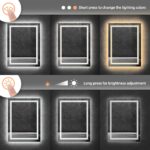 Wisfor LED Lighted Bathroom Mirror – Anti-Fog, Dimmable, and Touch Controls