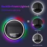 Spectrum Glow Round LED Bathroom Mirror – RGB Backlit, Anti-Fog, and Touch Controls