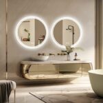 LuminaSphere LED Circle Bathroom Mirror – Anti-Fog, Dimmable, and Touch Controls