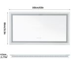 Infinity mirror with LED edge effect glowing