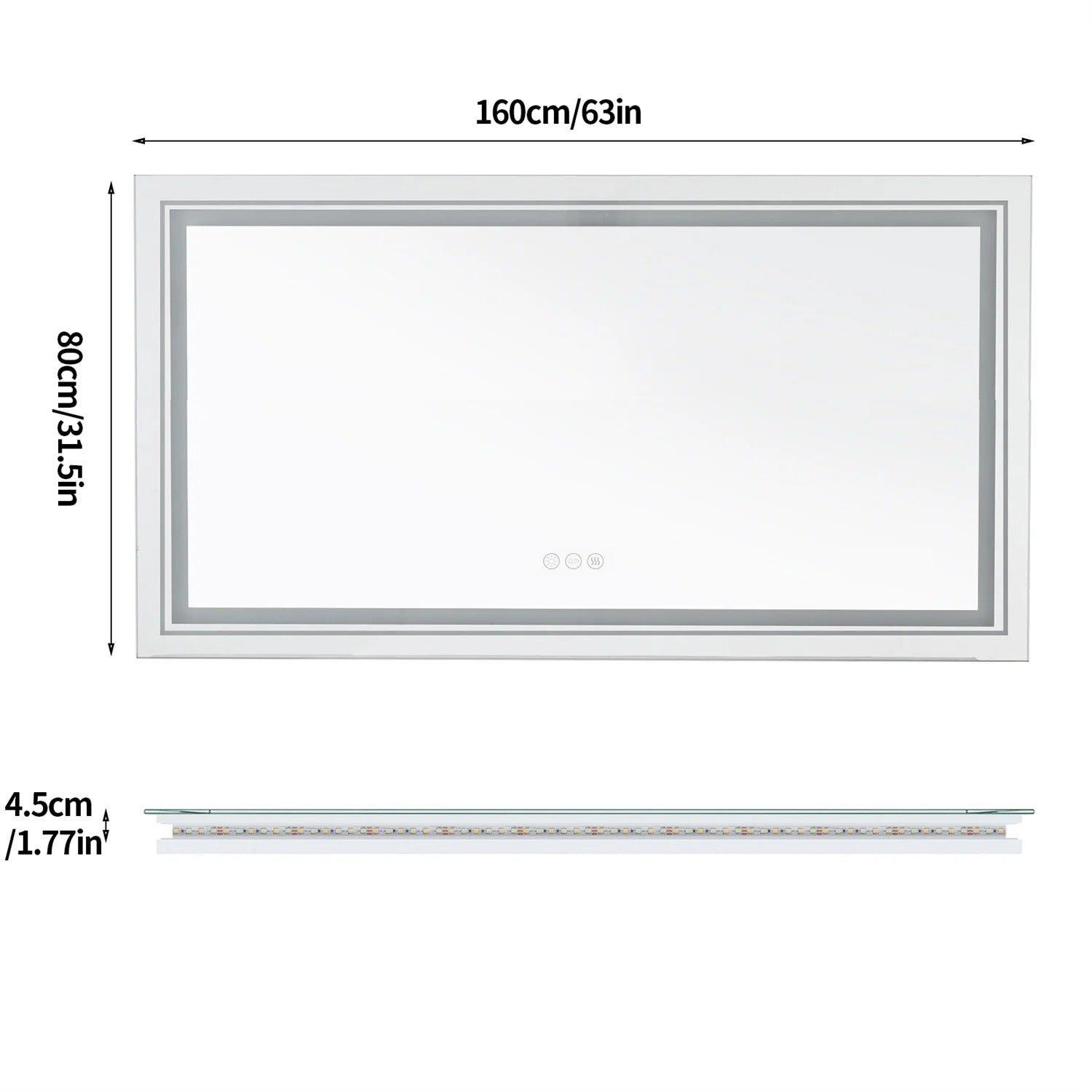Frameless LED Bathroom Mirror with Dual Lighting, Anti-Fog, and Touch Controls - Uncategorized | LightMirror.in Frameless LED Bathroom Mirror with Dual Lighting, Anti-Fog, and Touch Controls - Uncategorized | LightMirror.in