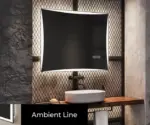 Aevar Rectangle LED Mirror – Customizable Size & Dimmable Lighting