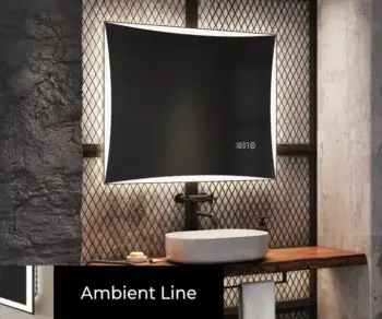 Aevar Rectangle LED Mirror - Customizable Size & Dimmable Lighting - light mirror | LightMirror.in