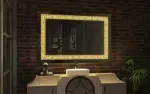 Elegant Rectangle LED Mirror by Akila