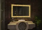 Elegant Rectangle LED Mirror by Akila