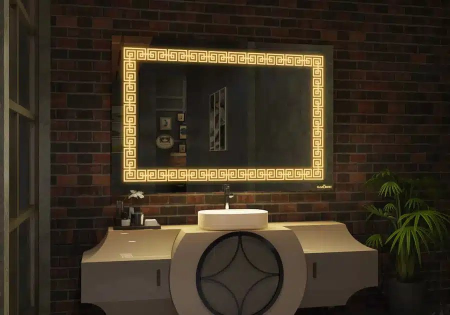 Elegant Rectangle LED Mirror by Akila Elegant Rectangle LED Mirror by Akila