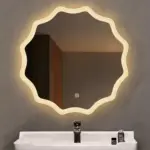 Aldona Round LED Mirror (Dimmable 3-Color Touch Light)