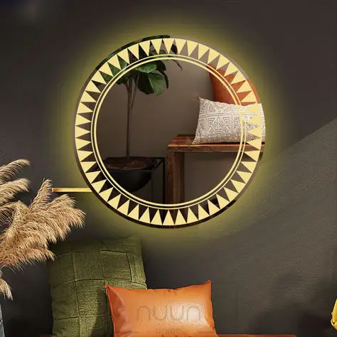 Anahi Round LED Mirror | 3-Color Touch Dimming Vanity Anahi Round LED Mirror | 3-Color Touch Dimming Vanity