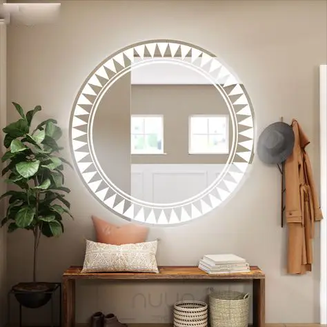 Anahi Round LED Mirror | 3-Color Touch Dimming Vanity - Bathroom Mirror | LightMirror.in Anahi Round LED Mirror | 3-Color Touch Dimming Vanity - Bathroom Mirror | LightMirror.in