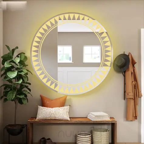 Anahi Round LED Mirror | 3-Color Touch Dimming Vanity - Bathroom Mirror | LightMirror.in Anahi Round LED Mirror | 3-Color Touch Dimming Vanity - Bathroom Mirror | LightMirror.in