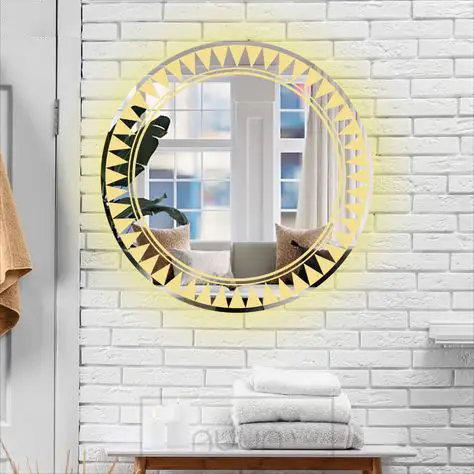 Anahi Round LED Mirror | 3-Color Touch Dimming Vanity - Bathroom Mirror | LightMirror.in Anahi Round LED Mirror | 3-Color Touch Dimming Vanity - Bathroom Mirror | LightMirror.in