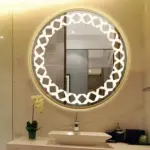 Ancell Metal Round LED Mirror | 3-Light Dimmable Vanity