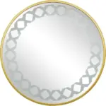 Ancell Metal Round LED Mirror | 3-Light Dimmable Vanity