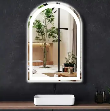 Arch Frameless LED Mirror - Dimmable Vanity Mirror