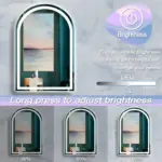 Arch Frameless LED Mirror – Dimmable Vanity Mirror