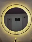 Atherton Round LED Mirror (3 Lights) - Dimmable Vanity Mirror