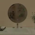 Bartev Round LED Mirror (3 Color Dimmable Touch Lights)