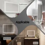 Baxton Rectangular LED Mirror | 3-Light Adjustable Vanity