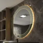 Belig Round LED Mirror (3 Lights) – Dimmable Vanity Mirror