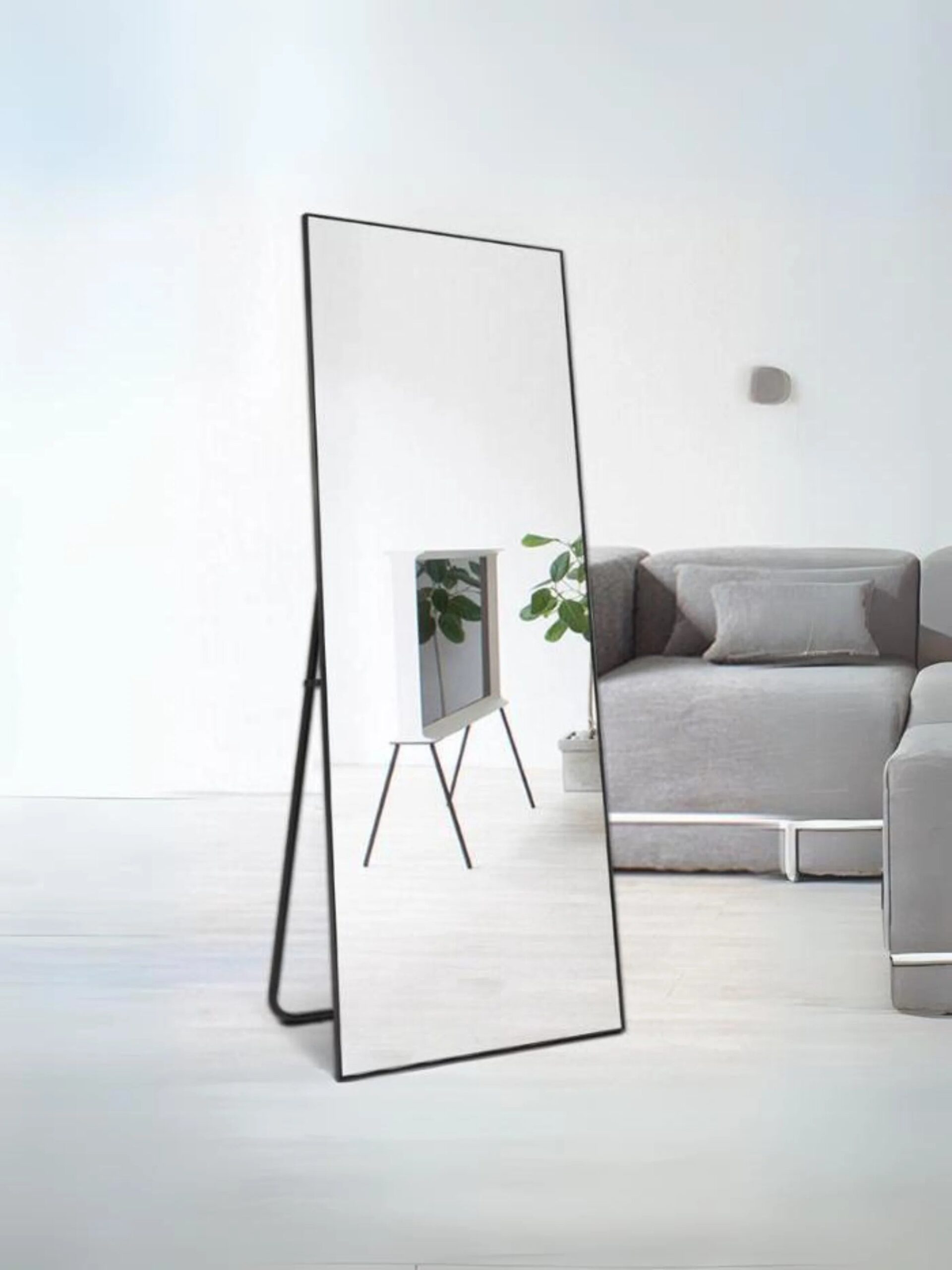 Corner Placement Standing Mirror - Extendable & Durable Corner Placement Standing Mirror - Extendable & Durable
