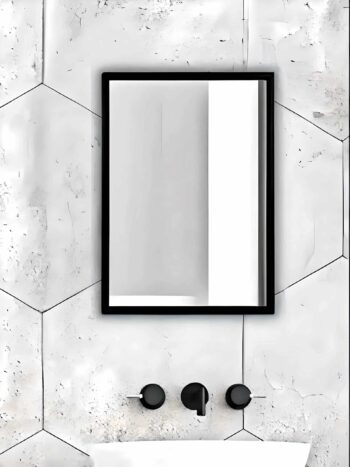 Modern Matte Metal Mirror - Black, Gold, Rose Gold Options