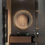 Cadence Round LED Bathroom Mirror (3 Lights) | Dimmable
