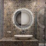 Cadence Round LED Bathroom Mirror (3 Lights) | Dimmable