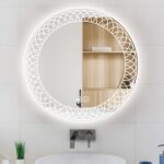 Cadence Round LED Bathroom Mirror (3 Lights) | Dimmable