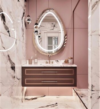 Calmas Irregular 3-Color LED Mirror