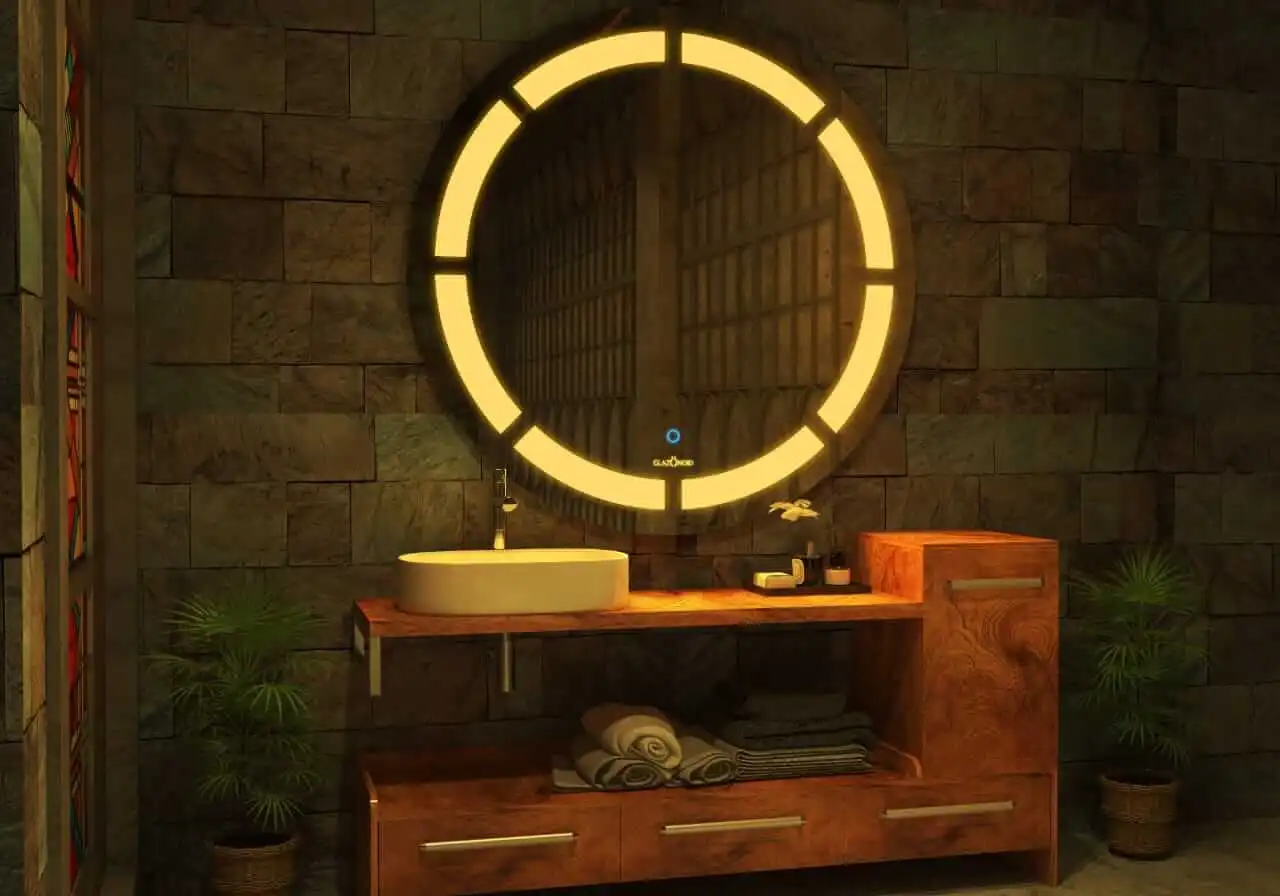 Camyra Round LED Mirror (3 Lights) - Dimmable Vanity Mirror Camyra Round LED Mirror (3 Lights) - Dimmable Vanity Mirror
