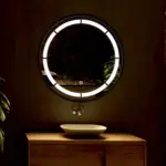 Camyra Round LED Mirror (3 Lights) – Dimmable Vanity Mirror