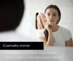 Contemporary Round LED Wall Mirror with Halo Lighting