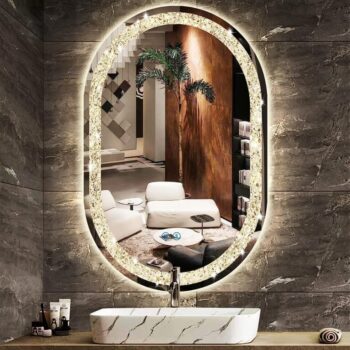 Casmer Crystal Capsule 3-Color LED Mirror