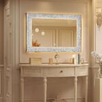 Casmer Crystal Rectangle 3-Color LED Mirror