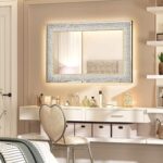 Casmer Crystal Rectangle 3-Color LED Mirror
